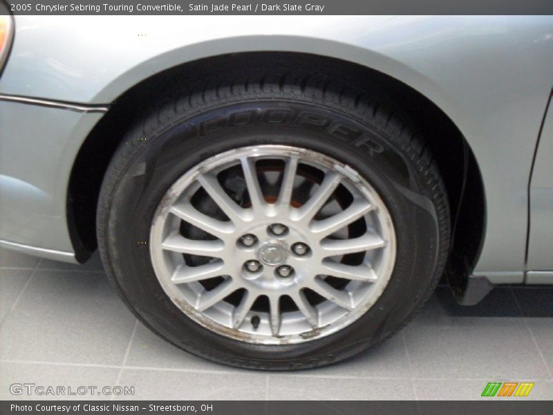 Satin Jade Pearl / Dark Slate Gray 2005 Chrysler Sebring Touring Convertible