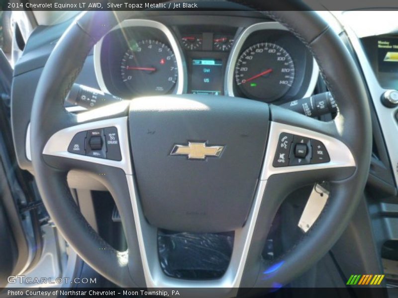 Silver Topaz Metallic / Jet Black 2014 Chevrolet Equinox LT AWD