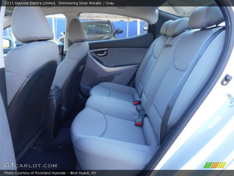 Shimmering Silver Metallic / Gray 2011 Hyundai Elantra Limited