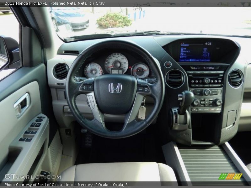 Polished Metal Metallic / Gray 2012 Honda Pilot EX-L