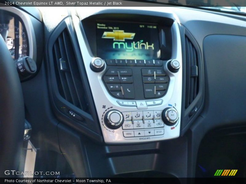 Silver Topaz Metallic / Jet Black 2014 Chevrolet Equinox LT AWD