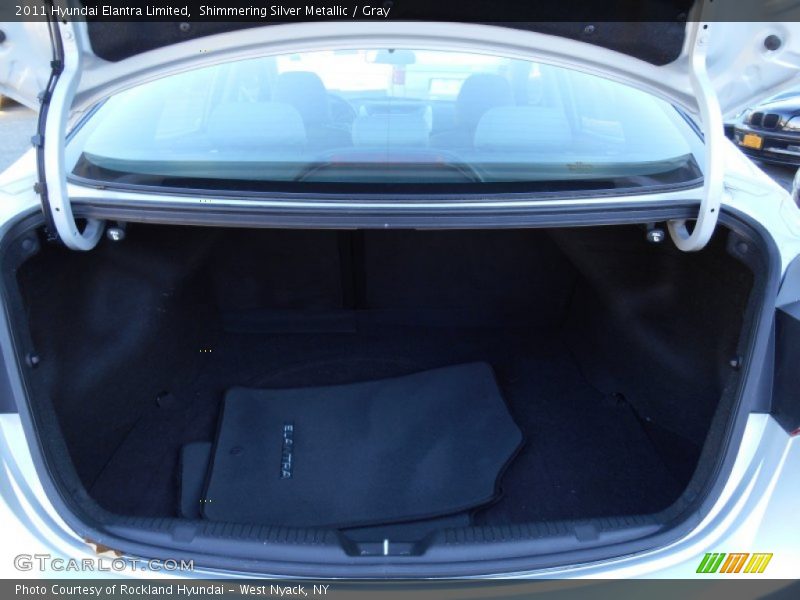 Shimmering Silver Metallic / Gray 2011 Hyundai Elantra Limited