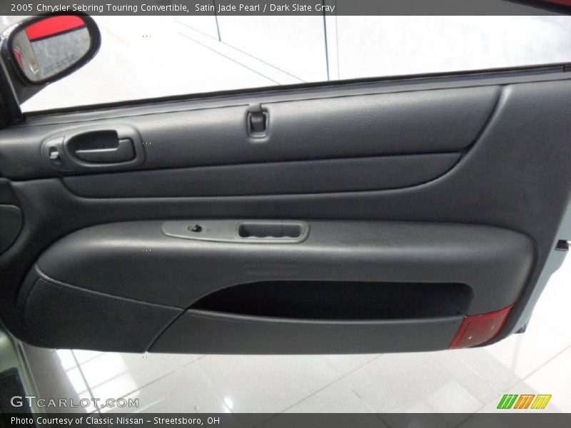 Satin Jade Pearl / Dark Slate Gray 2005 Chrysler Sebring Touring Convertible