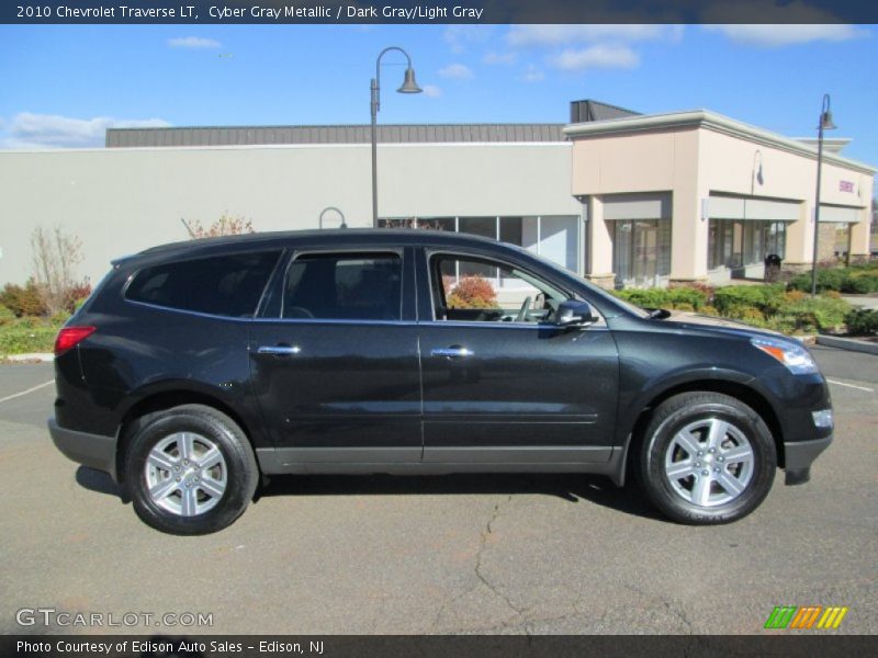 Cyber Gray Metallic / Dark Gray/Light Gray 2010 Chevrolet Traverse LT