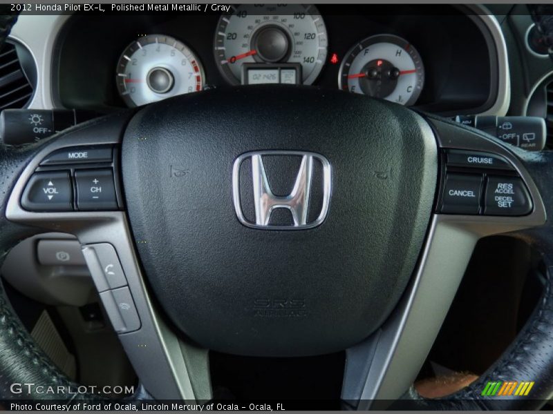 Polished Metal Metallic / Gray 2012 Honda Pilot EX-L