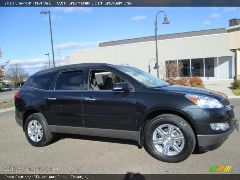 Cyber Gray Metallic / Dark Gray/Light Gray 2010 Chevrolet Traverse LT