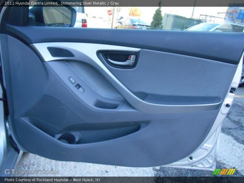 Shimmering Silver Metallic / Gray 2011 Hyundai Elantra Limited