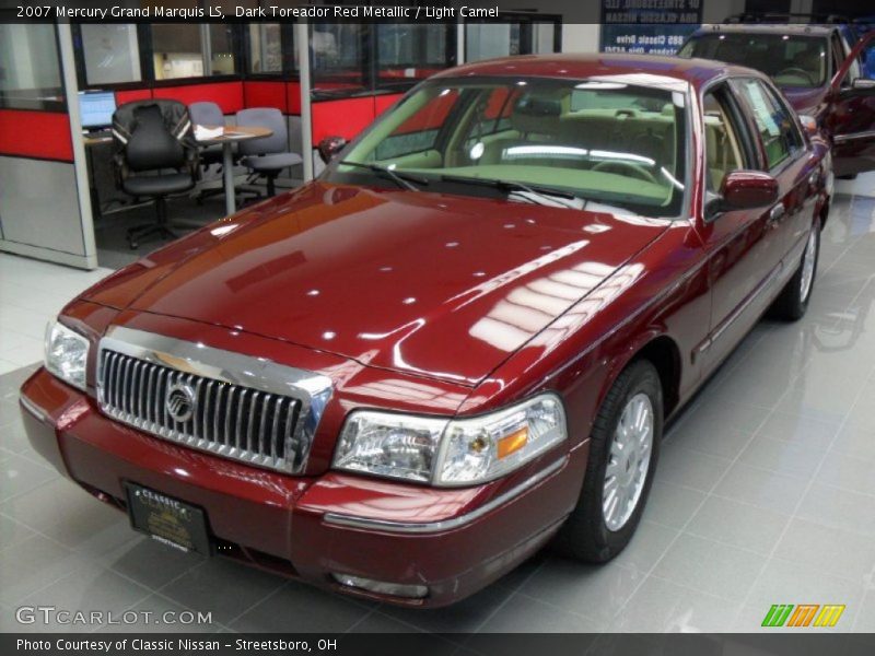 Dark Toreador Red Metallic / Light Camel 2007 Mercury Grand Marquis LS