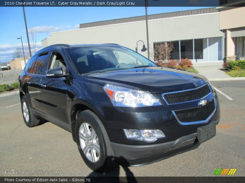 Cyber Gray Metallic / Dark Gray/Light Gray 2010 Chevrolet Traverse LT