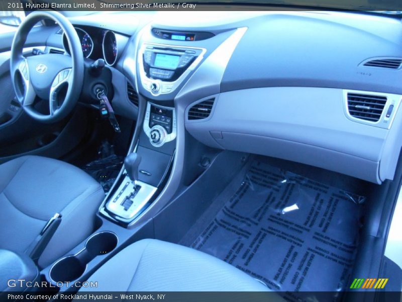 Shimmering Silver Metallic / Gray 2011 Hyundai Elantra Limited
