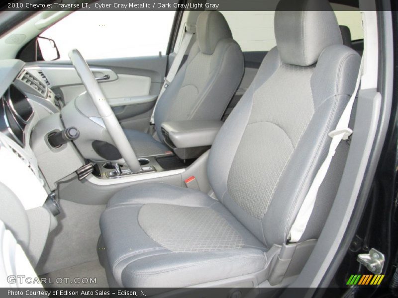 Cyber Gray Metallic / Dark Gray/Light Gray 2010 Chevrolet Traverse LT