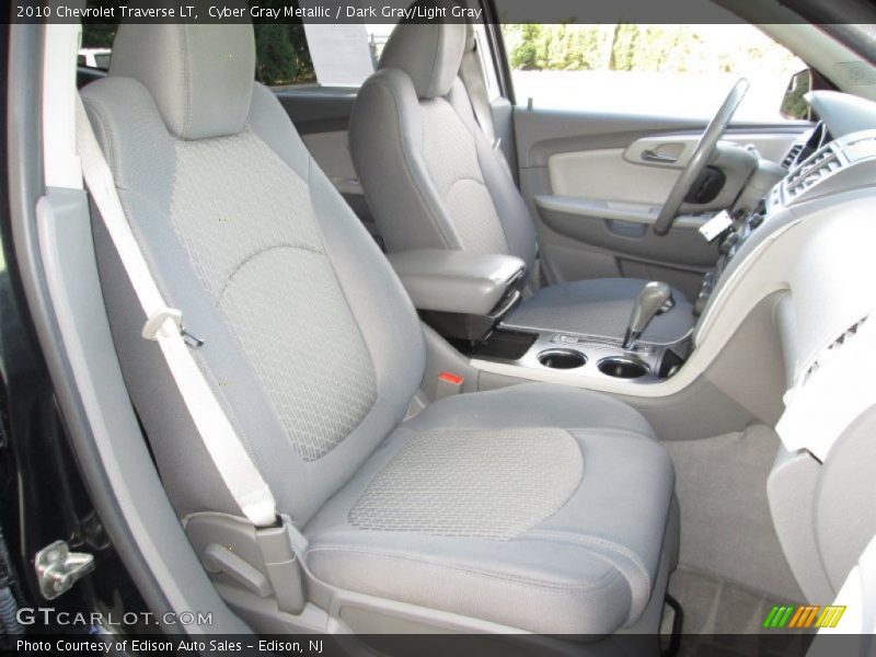Cyber Gray Metallic / Dark Gray/Light Gray 2010 Chevrolet Traverse LT