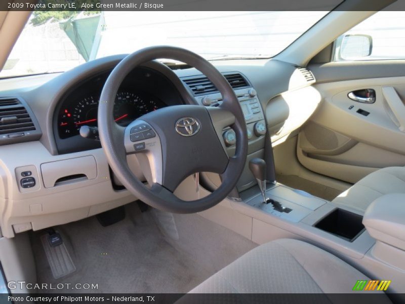 Aloe Green Metallic / Bisque 2009 Toyota Camry LE