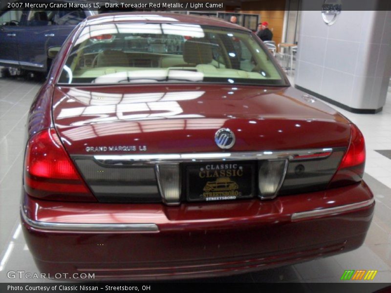 Dark Toreador Red Metallic / Light Camel 2007 Mercury Grand Marquis LS