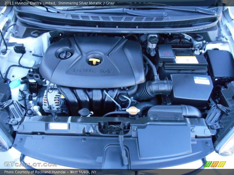 Shimmering Silver Metallic / Gray 2011 Hyundai Elantra Limited