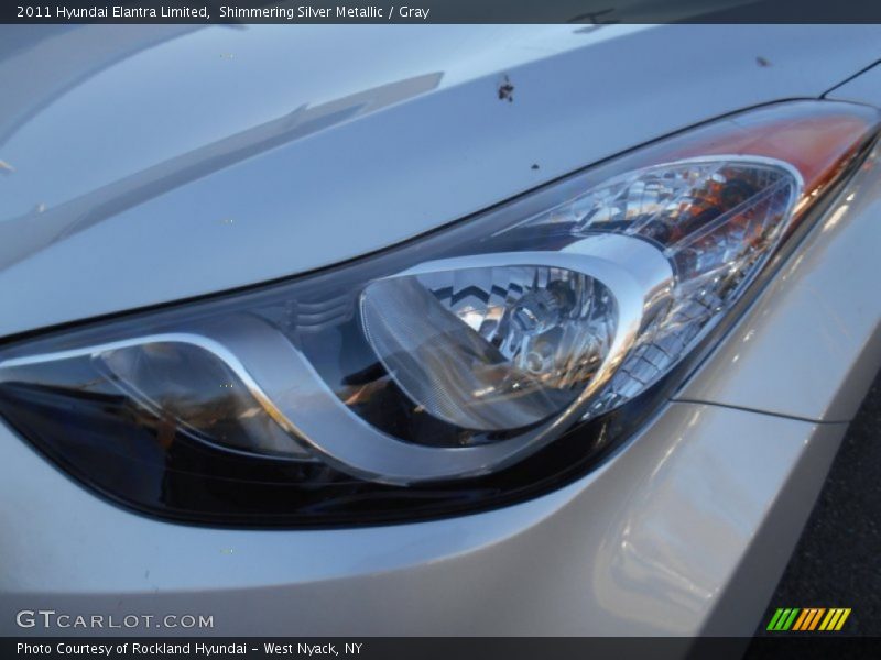 Shimmering Silver Metallic / Gray 2011 Hyundai Elantra Limited