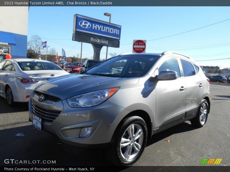 Chai Bronze / Black/Saddle 2013 Hyundai Tucson Limited AWD