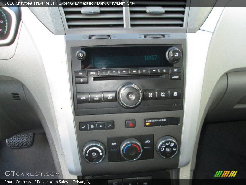 Cyber Gray Metallic / Dark Gray/Light Gray 2010 Chevrolet Traverse LT