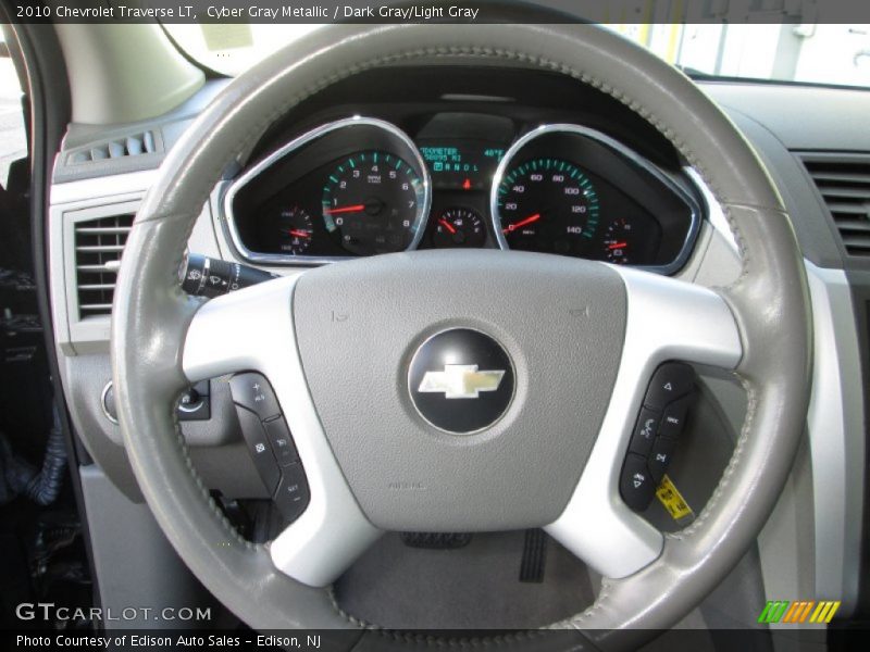Cyber Gray Metallic / Dark Gray/Light Gray 2010 Chevrolet Traverse LT