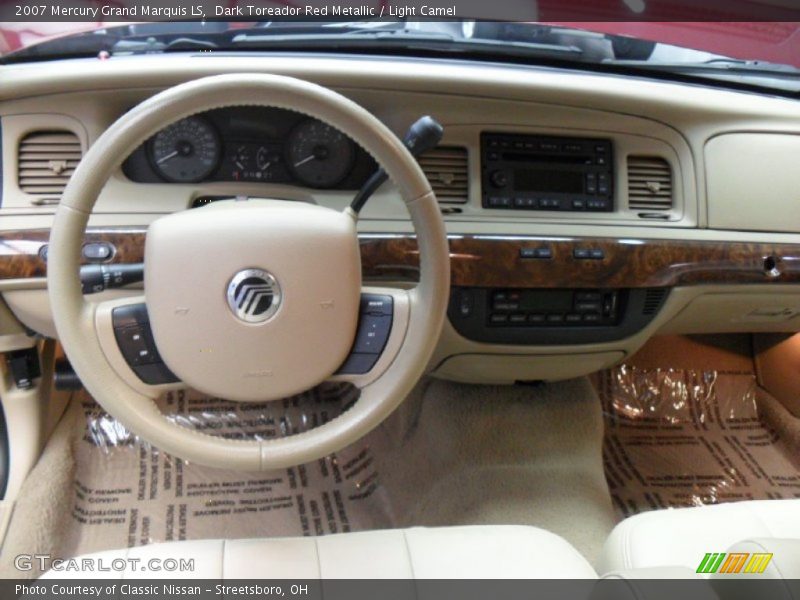 Dark Toreador Red Metallic / Light Camel 2007 Mercury Grand Marquis LS