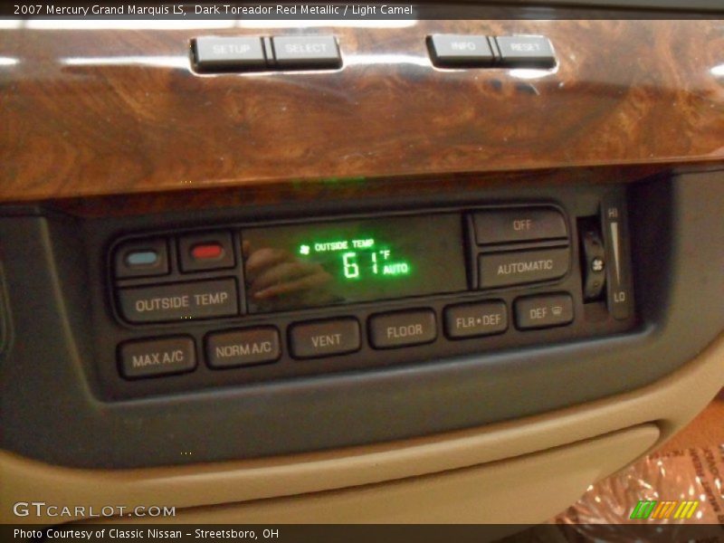 Dark Toreador Red Metallic / Light Camel 2007 Mercury Grand Marquis LS