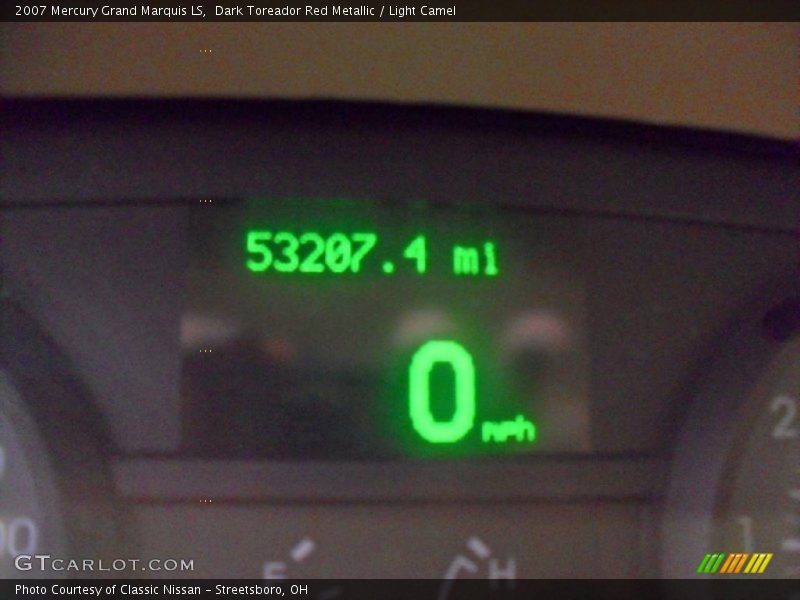 Dark Toreador Red Metallic / Light Camel 2007 Mercury Grand Marquis LS