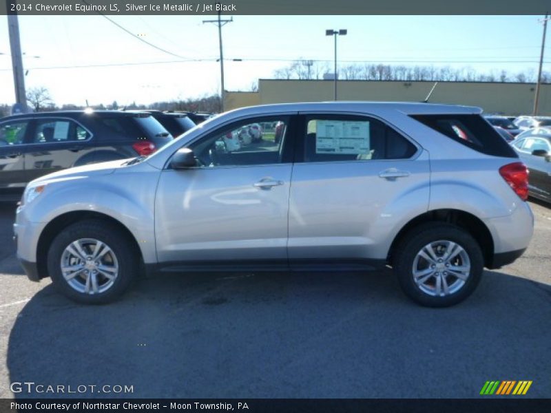 Silver Ice Metallic / Jet Black 2014 Chevrolet Equinox LS