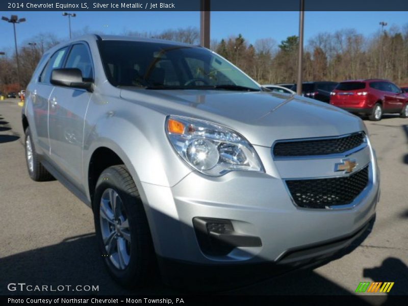 Silver Ice Metallic / Jet Black 2014 Chevrolet Equinox LS