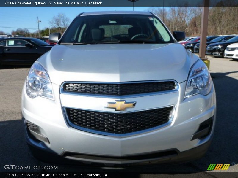 Silver Ice Metallic / Jet Black 2014 Chevrolet Equinox LS