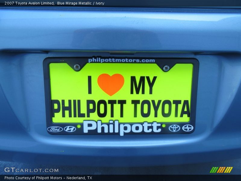 Blue Mirage Metallic / Ivory 2007 Toyota Avalon Limited