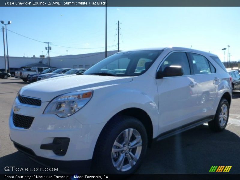 Summit White / Jet Black 2014 Chevrolet Equinox LS AWD
