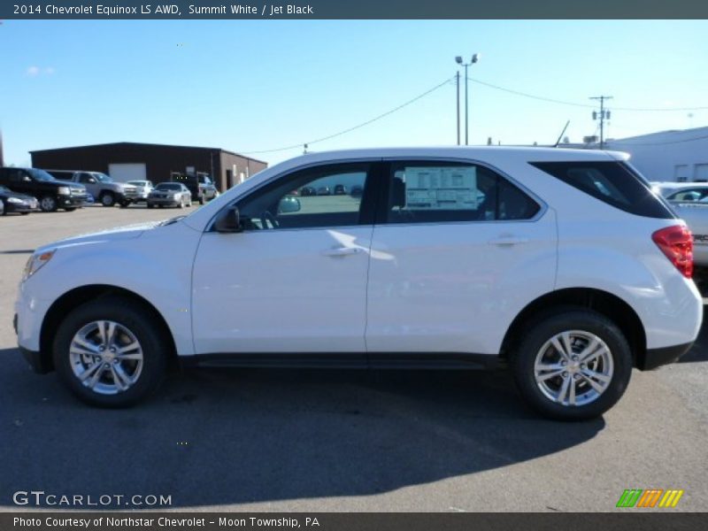 Summit White / Jet Black 2014 Chevrolet Equinox LS AWD