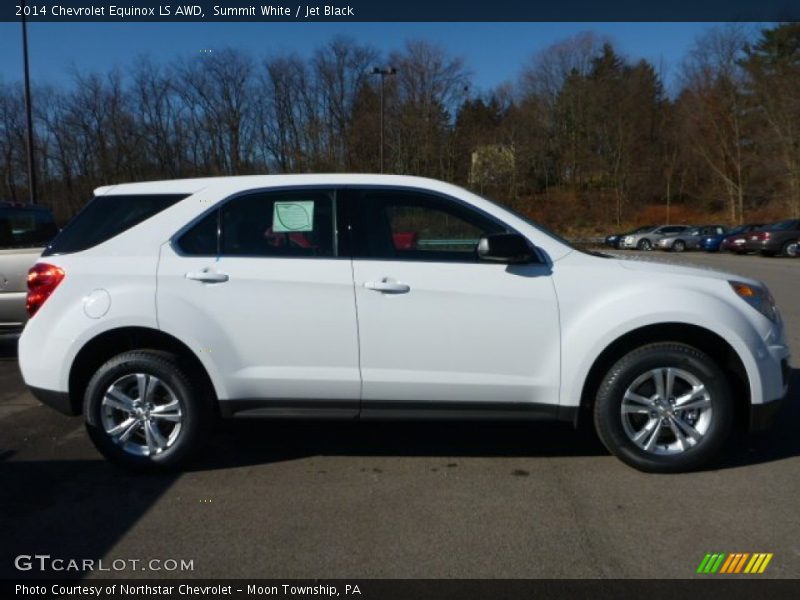 Summit White / Jet Black 2014 Chevrolet Equinox LS AWD