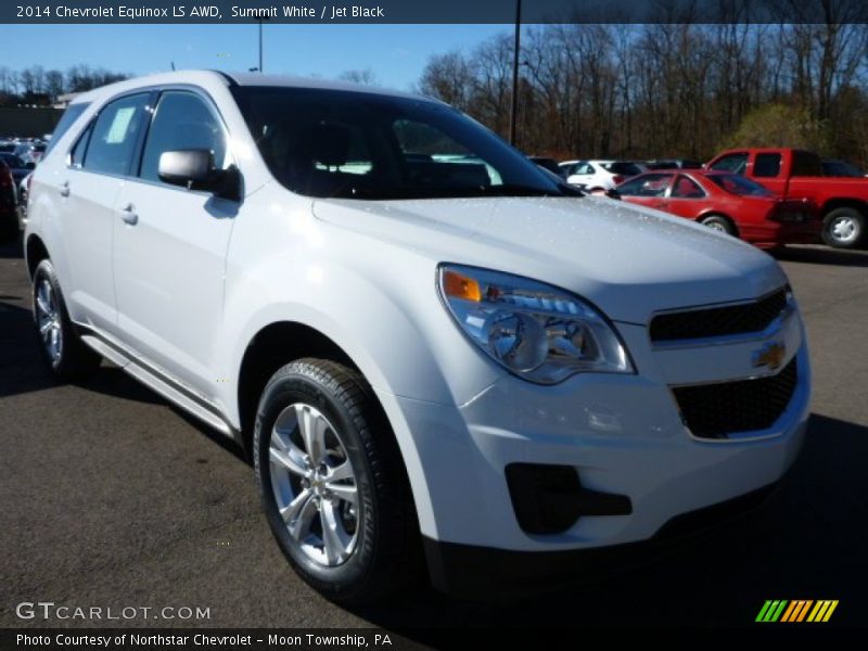 Summit White / Jet Black 2014 Chevrolet Equinox LS AWD