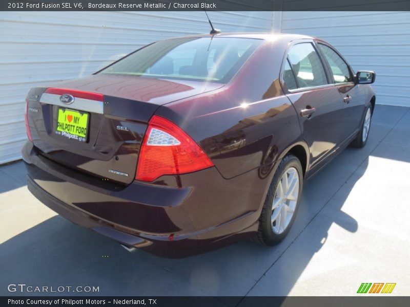 Bordeaux Reserve Metallic / Charcoal Black 2012 Ford Fusion SEL V6