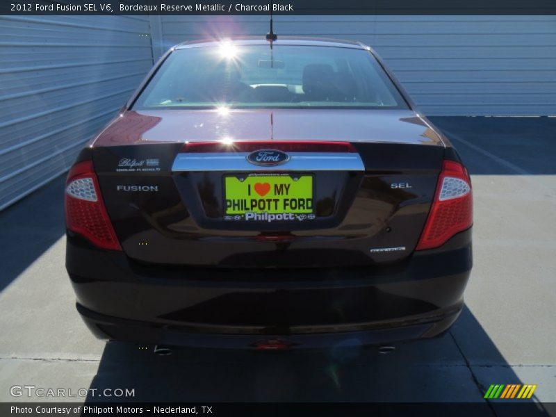 Bordeaux Reserve Metallic / Charcoal Black 2012 Ford Fusion SEL V6