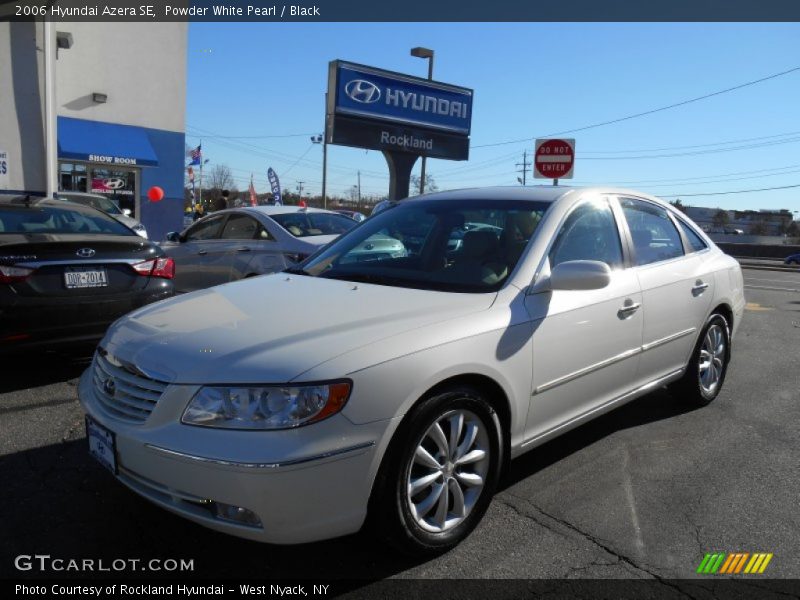 Powder White Pearl / Black 2006 Hyundai Azera SE