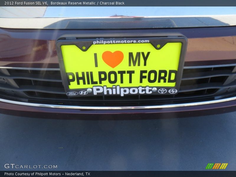 Bordeaux Reserve Metallic / Charcoal Black 2012 Ford Fusion SEL V6