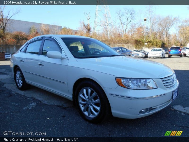 Powder White Pearl / Black 2006 Hyundai Azera SE