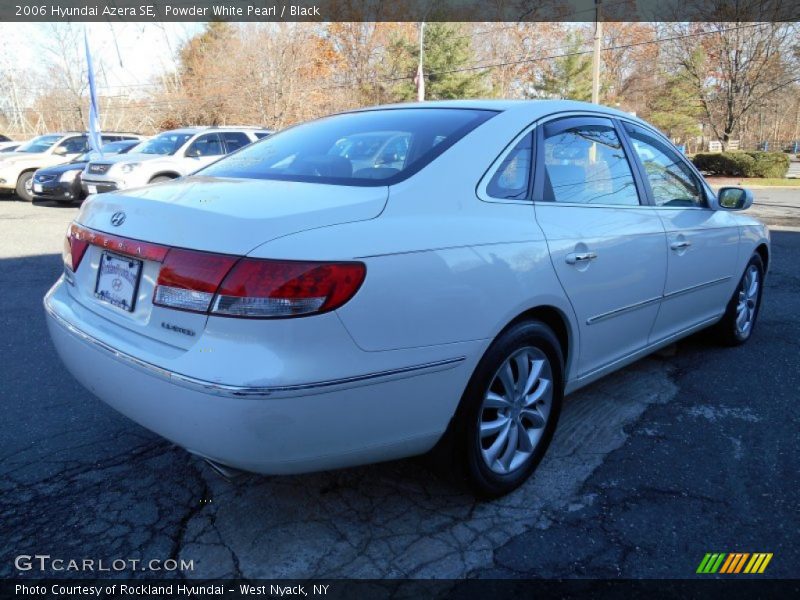 Powder White Pearl / Black 2006 Hyundai Azera SE