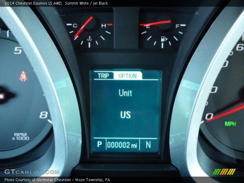 Summit White / Jet Black 2014 Chevrolet Equinox LS AWD