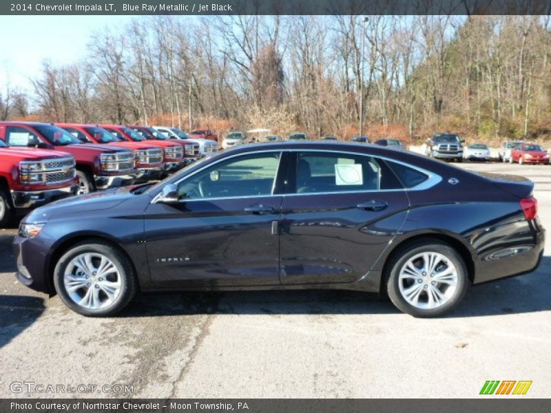 Blue Ray Metallic / Jet Black 2014 Chevrolet Impala LT