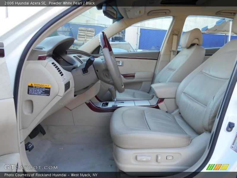 Powder White Pearl / Black 2006 Hyundai Azera SE