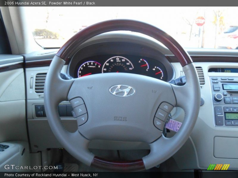 Powder White Pearl / Black 2006 Hyundai Azera SE