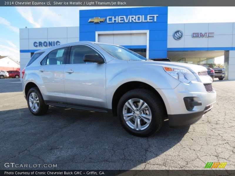 Silver Ice Metallic / Light Titanium/Jet Black 2014 Chevrolet Equinox LS