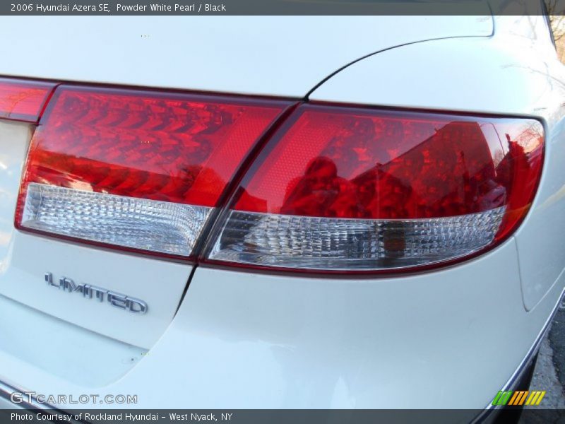 Powder White Pearl / Black 2006 Hyundai Azera SE