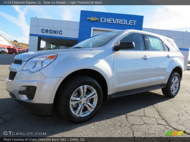 Silver Ice Metallic / Light Titanium/Jet Black 2014 Chevrolet Equinox LS