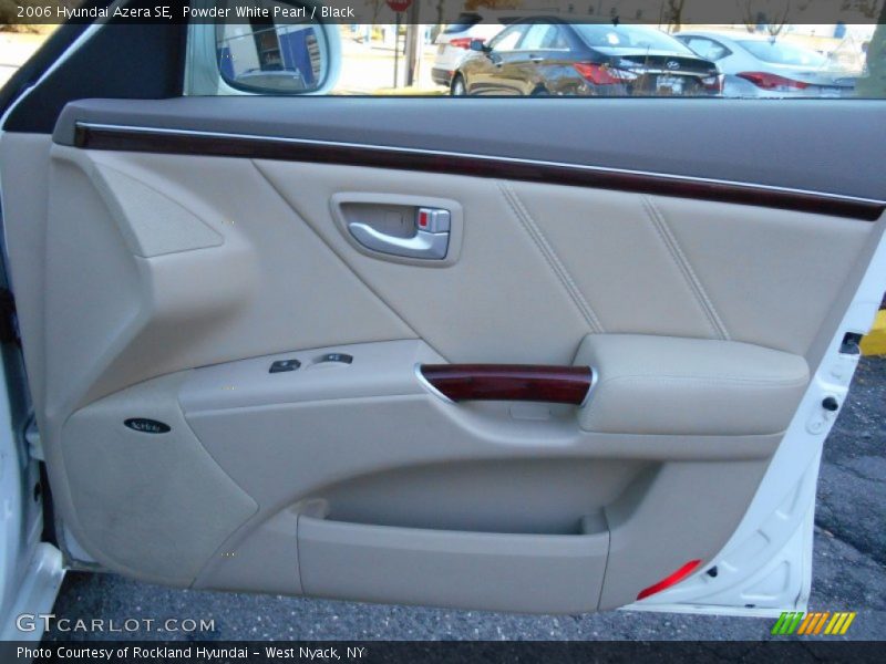 Powder White Pearl / Black 2006 Hyundai Azera SE