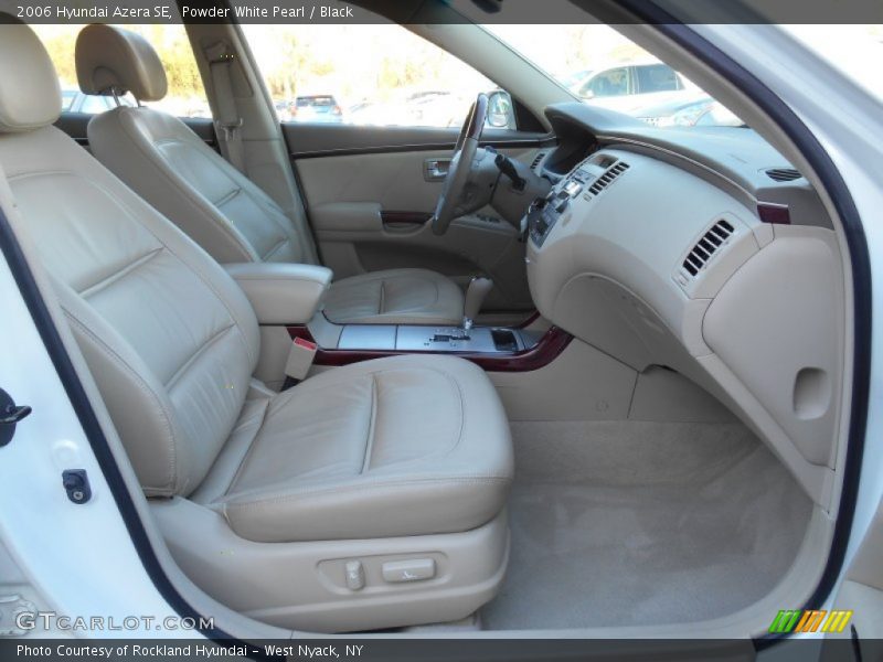 Powder White Pearl / Black 2006 Hyundai Azera SE