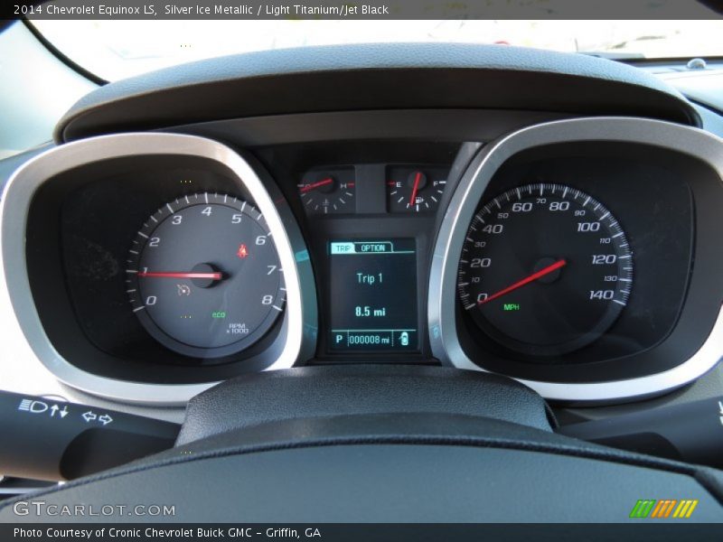 Silver Ice Metallic / Light Titanium/Jet Black 2014 Chevrolet Equinox LS